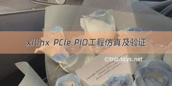 xilinx PCIe PIO工程仿真及验证