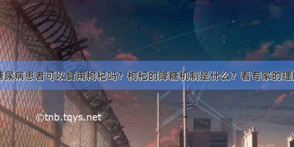 糖尿病患者可以食用枸杞吗？枸杞的降糖机制是什么？看专家的理解