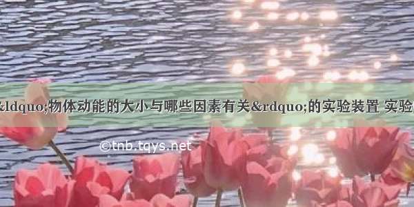 如图所示 是研究“物体动能的大小与哪些因素有关”的实验装置 实验中让同一钢球从斜