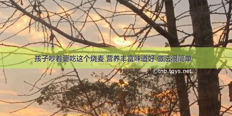 孩子吵着要吃这个烧麦 营养丰富味道好 做法很简单