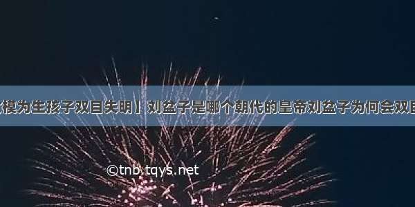 【女模为生孩子双目失明】刘盆子是哪个朝代的皇帝刘盆子为何会双目失明