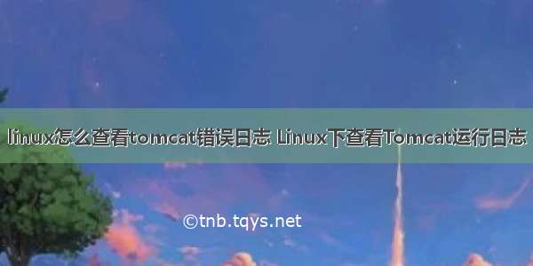 linux怎么查看tomcat错误日志 Linux下查看Tomcat运行日志