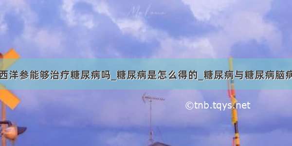 西洋参能够治疗糖尿病吗_糖尿病是怎么得的_糖尿病与糖尿病脑病