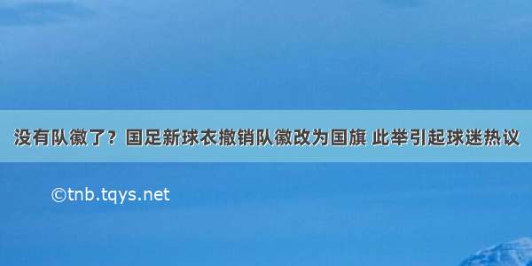 没有队徽了？国足新球衣撤销队徽改为国旗 此举引起球迷热议