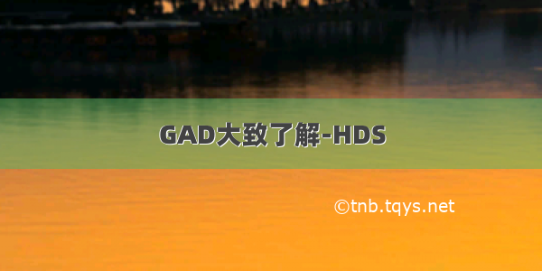 GAD大致了解-HDS