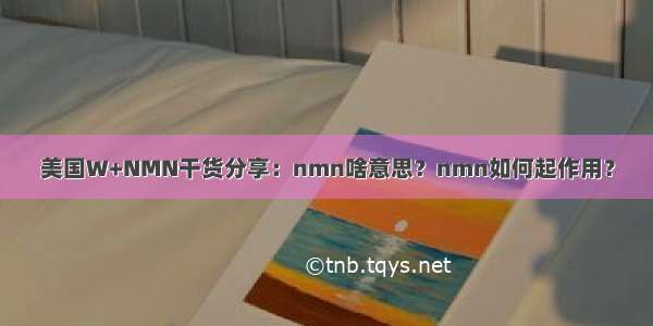 美国W+NMN干货分享：nmn啥意思？nmn如何起作用？