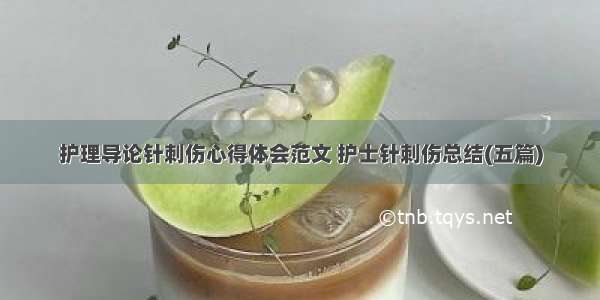 护理导论针刺伤心得体会范文 护士针刺伤总结(五篇)