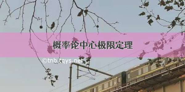 概率论中心极限定理