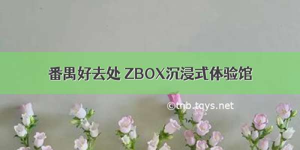 番禺好去处 ZBOX沉浸式体验馆