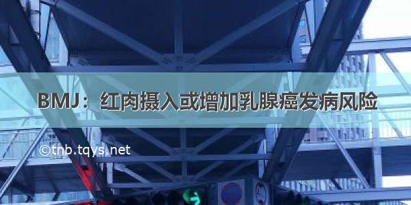 BMJ：红肉摄入或增加乳腺癌发病风险