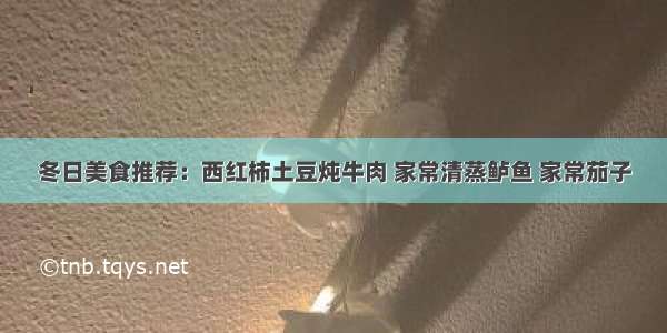 冬日美食推荐：西红柿土豆炖牛肉 家常清蒸鲈鱼 家常茄子