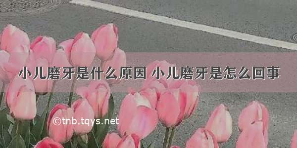 小儿磨牙是什么原因 小儿磨牙是怎么回事