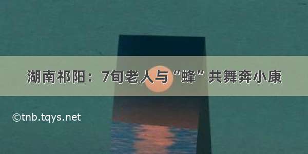 湖南祁阳：7旬老人与“蜂”共舞奔小康