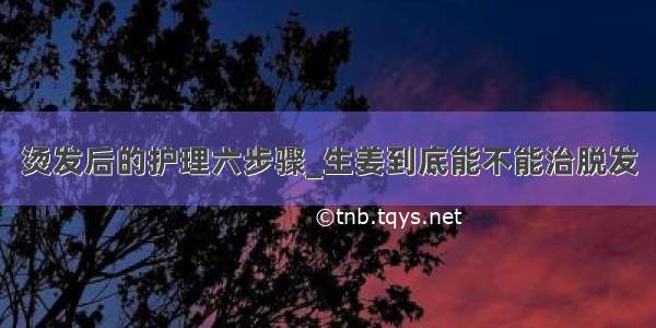 烫发后的护理六步骤_生姜到底能不能治脱发