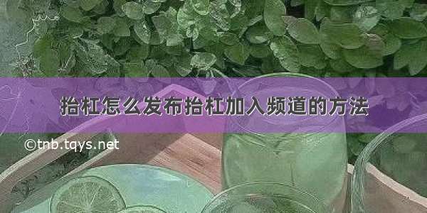 抬杠怎么发布抬杠加入频道的方法