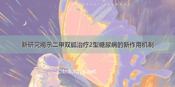 新研究揭示二甲双胍治疗2型糖尿病的新作用机制