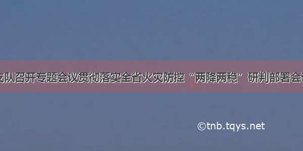 十堰支队召开专题会议贯彻落实全省火灾防控“两降两稳”研判部署会议精神