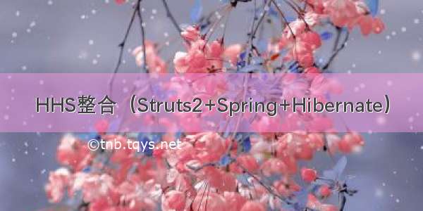 HHS整合（Struts2+Spring+Hibernate）