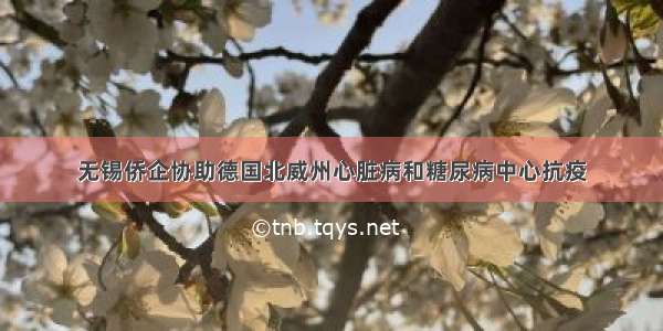 无锡侨企协助德国北威州心脏病和糖尿病中心抗疫