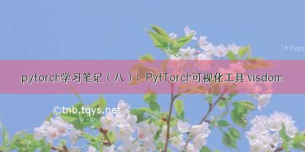 pytorch学习笔记（八）：PytTorch可视化工具 visdom