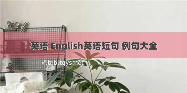 英语 English英语短句 例句大全