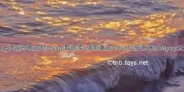 ubuntu+终端不能启动mysql数据库_强制重启Ubuntu服务器后Mysql无法启动