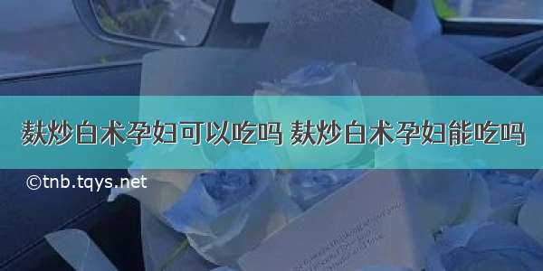 麸炒白术孕妇可以吃吗 麸炒白术孕妇能吃吗