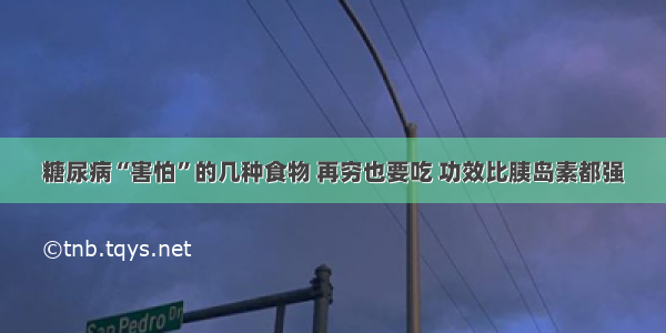 糖尿病“害怕”的几种食物 再穷也要吃 功效比胰岛素都强