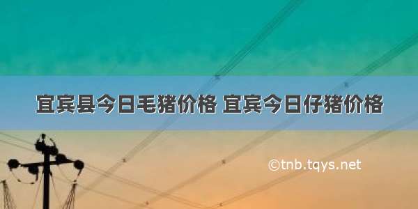 宜宾县今日毛猪价格 宜宾今日仔猪价格