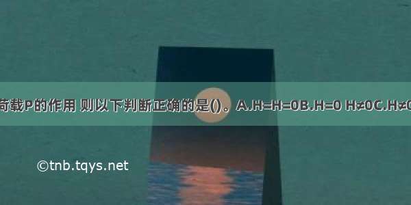 图中三铰刚架受集中荷载P的作用 则以下判断正确的是()。A.H=H=0B.H=0 H≠0C.H≠0 H=0D.H=H≠0ABCD