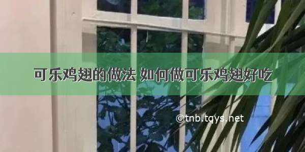 可乐鸡翅的做法 如何做可乐鸡翅好吃