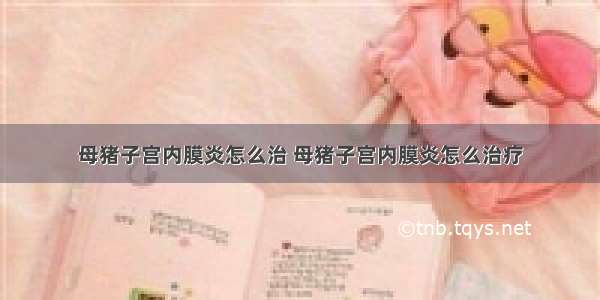 母猪子宫内膜炎怎么治 母猪子宫内膜炎怎么治疗