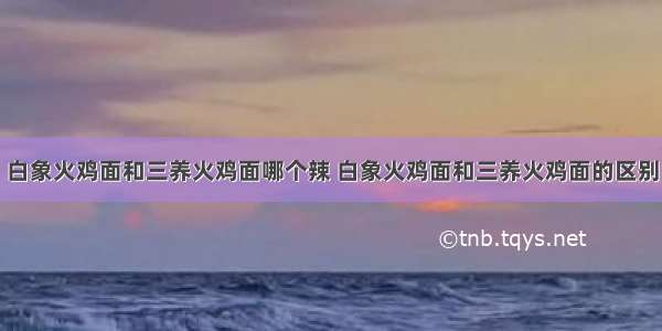 白象火鸡面和三养火鸡面哪个辣 白象火鸡面和三养火鸡面的区别