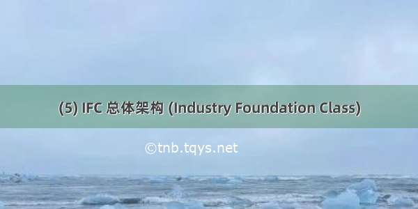 (5) IFC 总体架构 (Industry Foundation Class)