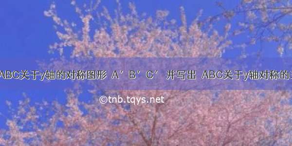 如图 画出△ABC关于y轴的对称图形△A′B′C′ 并写出△ABC关于y轴对称的三角形的各