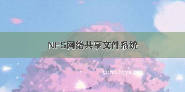 NFS网络共享文件系统