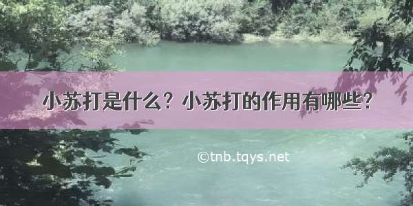 小苏打是什么？小苏打的作用有哪些？