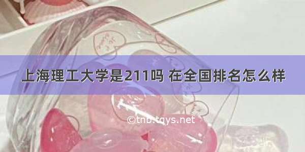 上海理工大学是211吗 在全国排名怎么样