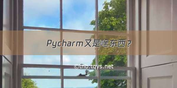 Pycharm又是啥东西？