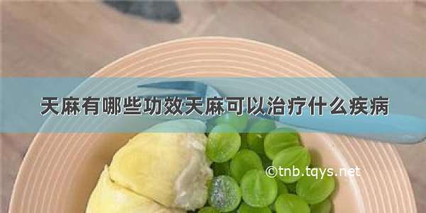 天麻有哪些功效天麻可以治疗什么疾病