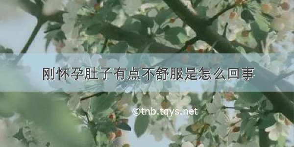 刚怀孕肚子有点不舒服是怎么回事