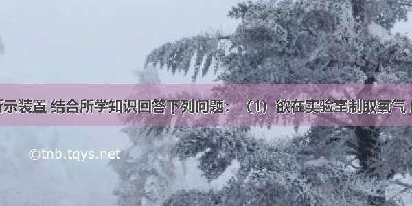 根据如图所示装置 结合所学知识回答下列问题：（1）欲在实验室制取氧气 应选用的装