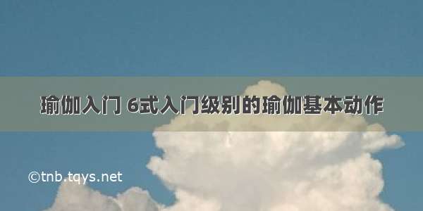 瑜伽入门 6式入门级别的瑜伽基本动作