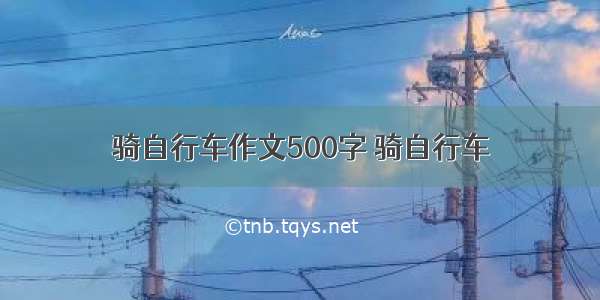 骑自行车作文500字 骑自行车