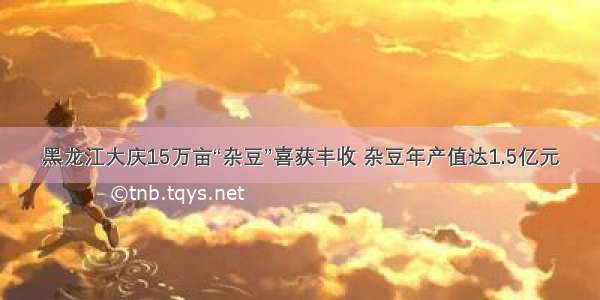 黑龙江大庆15万亩“杂豆”喜获丰收 杂豆年产值达1.5亿元