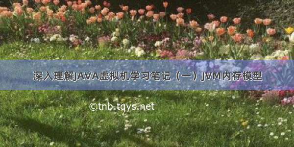 深入理解JAVA虚拟机学习笔记（一）JVM内存模型