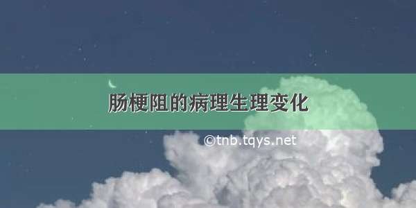 肠梗阻的病理生理变化