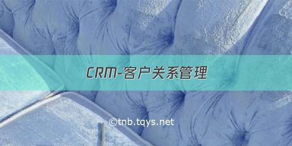 CRM-客户关系管理