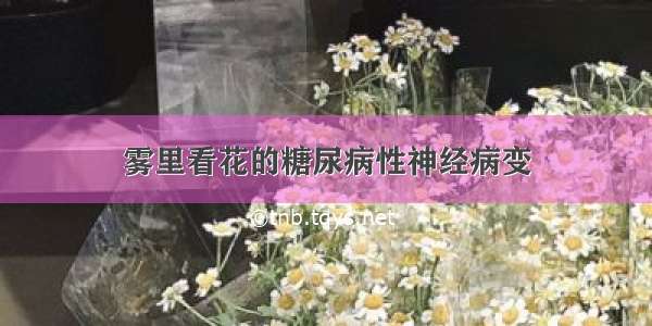 雾里看花的糖尿病性神经病变