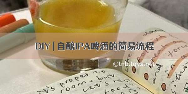 DIY | 自酿IPA啤酒的简易流程